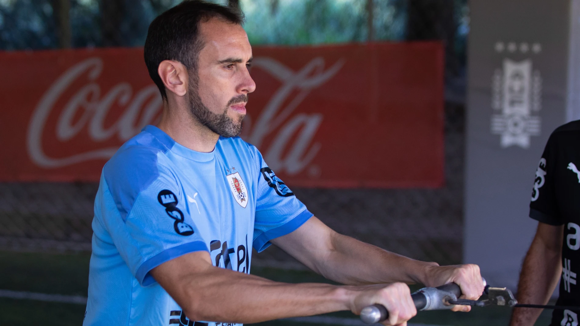 Diego Godín con Uruguay.