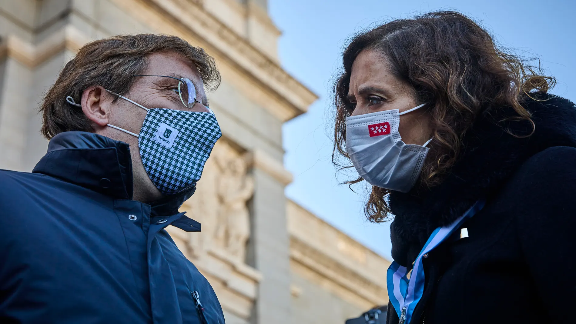 El alcalde de Madrid Jose Luis Martínez Almeida y la presidenta de la Comunidad Isabel Díaz Ayuso el pasado día 9