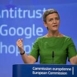 La vicepresidenta responsable de Competencia, Magrethe Vestager