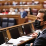 El presidente del PP, Pablo Casado