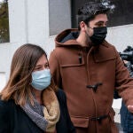 La alcaldesa de Móstoles, Noelia Posse, a su llegada al Juzgado de Instrucción número 1 de Móstoles para declarar como investigada