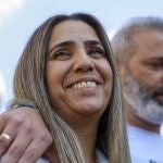 Natali y Mordy Oknin tras ser puestos en libertad