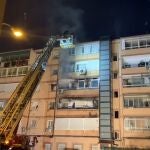 Incendio en una vivienda de Usera. EMERGENCIAS MADRID