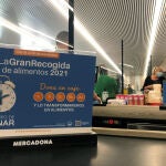Separador de línea de cajas informando de la Gran Recogida