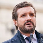 El líder del PP, Pablo Casado