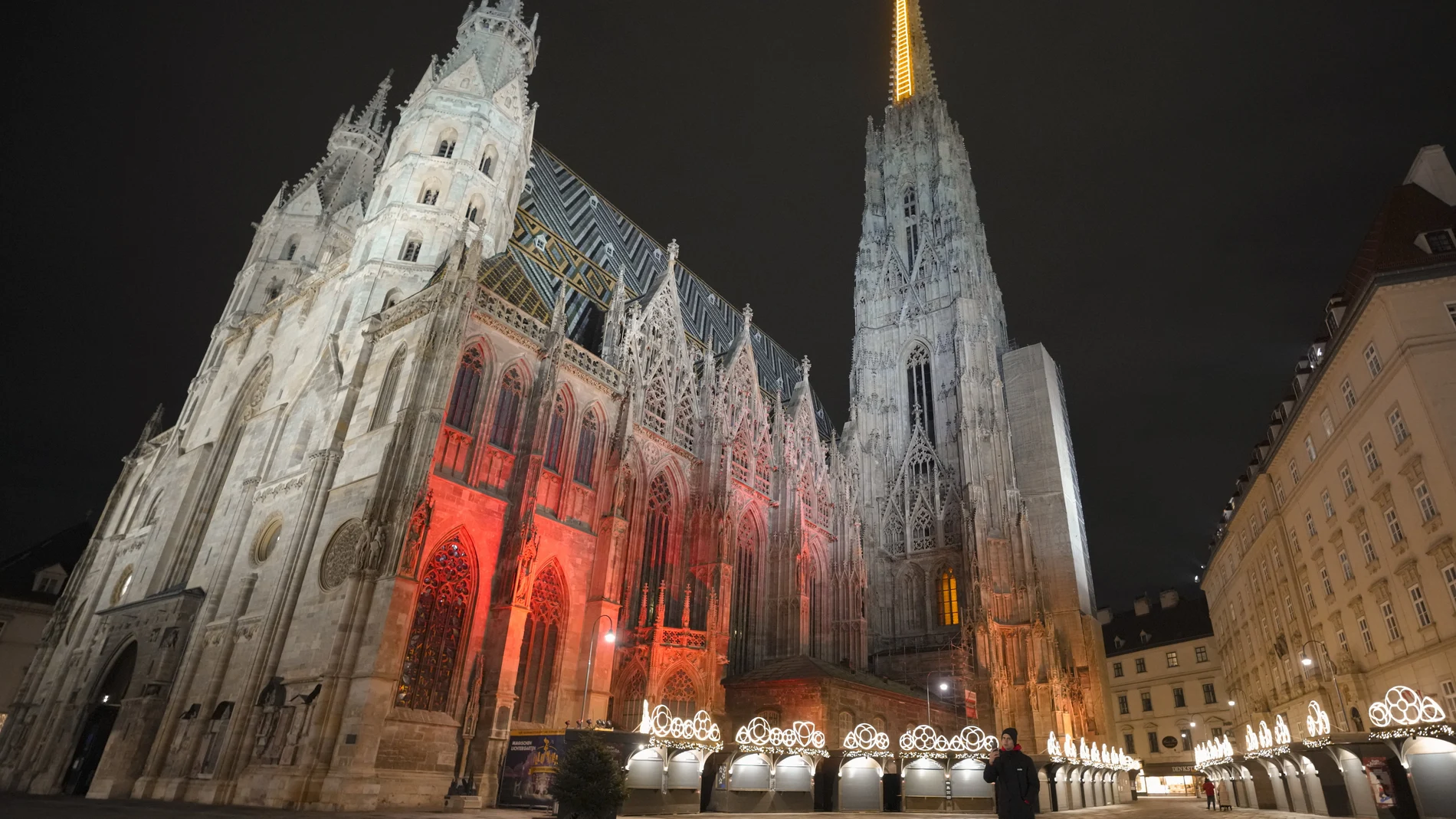 La Policía aumentó la vigilancia alrededor de la catedral de San Esteban, en pleno centro de Viena