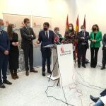 Los consejeros de la Presidencia y de Fomento y Medio Ambiente, Ángel Ibáñez y Juan Carlos Suárez-Quiñones, informan, junto a los delegados territoriales, sobre la campaña de vialidad invernal 2021-2022 en el marco del Plan de Protección Civil de Castilla y León