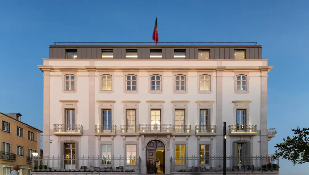 Fachada del Hotel en Lisboa