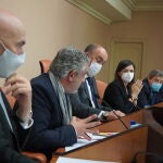 El portavoz del Grupo Popular, José María Bravo, defiende la propuesta en el pleno de la Diputación de Segovia