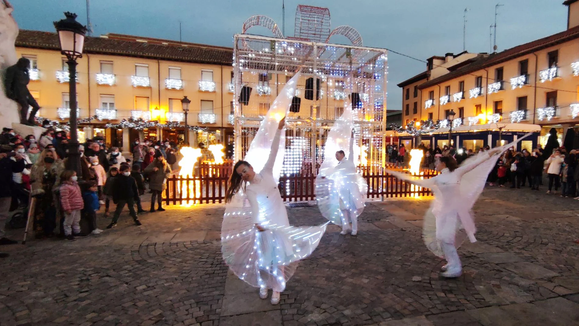 Encendido de las luces de Navidad en Palencia