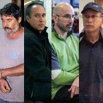 “Txapote”, Sebastián Echániz, Henri Parot, Álvaro Arri Pascual, José María Arregui “Fiti” y Juan Luis Aguirre Lete
