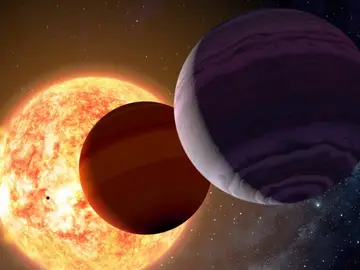 Concepción artística del sistema V1298 Tau. GABRIEL PÉREZ DÍAZ, SMM (IAC) Concepción artística del sistema V1298 Tau. GABRIEL PÉREZ DÍAZ, SMM (IAC)