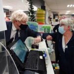 Boris Johnson hace campaña en North Shropshire el pasado 3 de diciembre