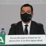 El presidente andaluz, Juanma Moreno. EFE/JUNTA DE ANDALUCÍA