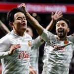 Takefusa Kubo con el Real Mallorca. EFE/ Chema Moya