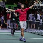 Medvedev desafía al público en el Madrid Arena