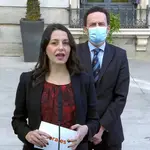 Arrimadas no ha hablado con Casado de ir juntos en Andalucía