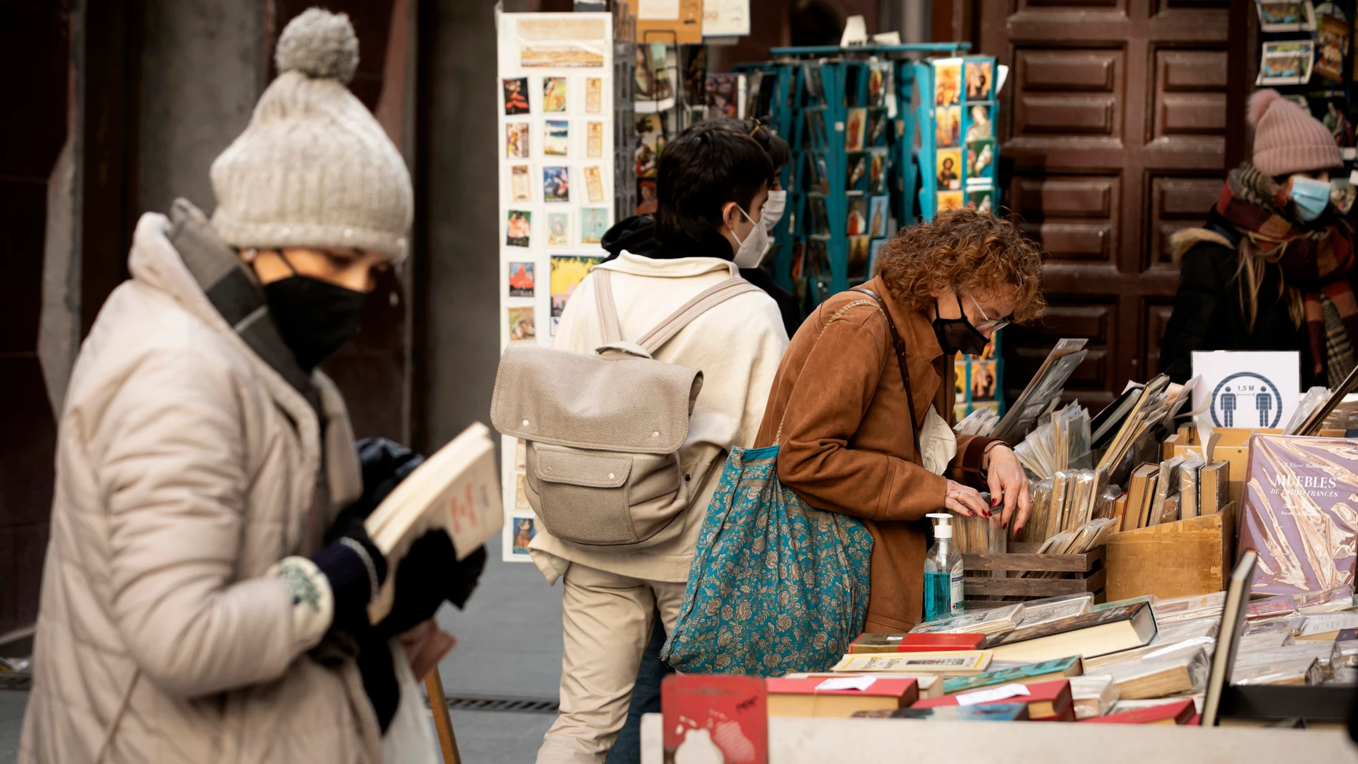 Una librería de ocasión, en pleno centro de Madrid