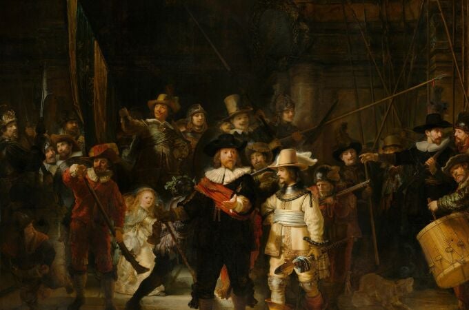 "Ronda de Noche”, obra maestra que Rembrandt remató en 1642