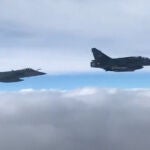Las aeronaves franceses, grabados desde los cazas rusos