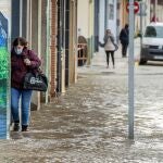Crecida del río Ebro a su paso por la localidad burgalesa de Miranda de Ebro. La crecida del río Ebro a su paso por Miranda (Burgos), superior a la que se produjo a finales de noviembre, ha provocado el corte de varias calles en el casco urbano de la localidad