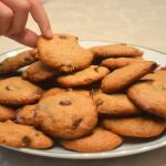 Detalle de un plato de galletas 