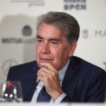 Manolo Santana, en un acto del Mutua Madrid Open