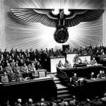 Hitler, el 11 de diciembre de 1941, ante el Reichstag anunciando la declaración de guerra a los Estados Unidos