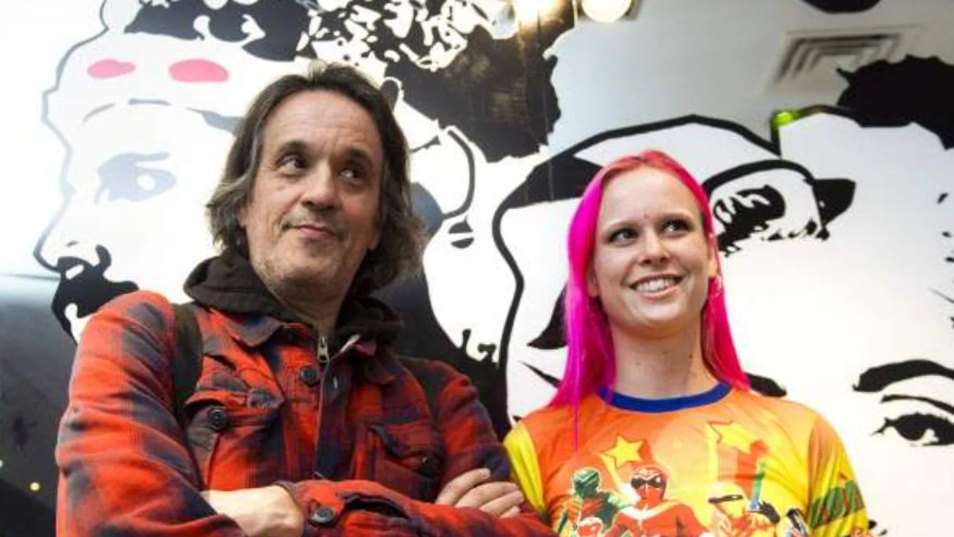 Manuel Iborra y su hija, María