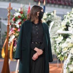 Alba Santana, hija de Manolo Santana y Mila Ximénez, llega a la capilla ardiente del ex tenista en la Caja Mágica de Madrid, a 13 de diciembre de 2021, en Madrid (España).TENIS;FALLECIDO;DEPORTISTA;MANOLO SANTANA;FAMOSOS;CAJA MÁGICAJosé Oliva / Europa Press13/12/2021