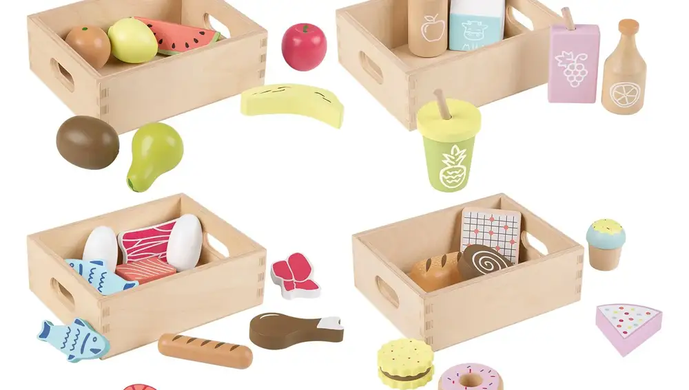 Juguete de alimentos para hacer la compra