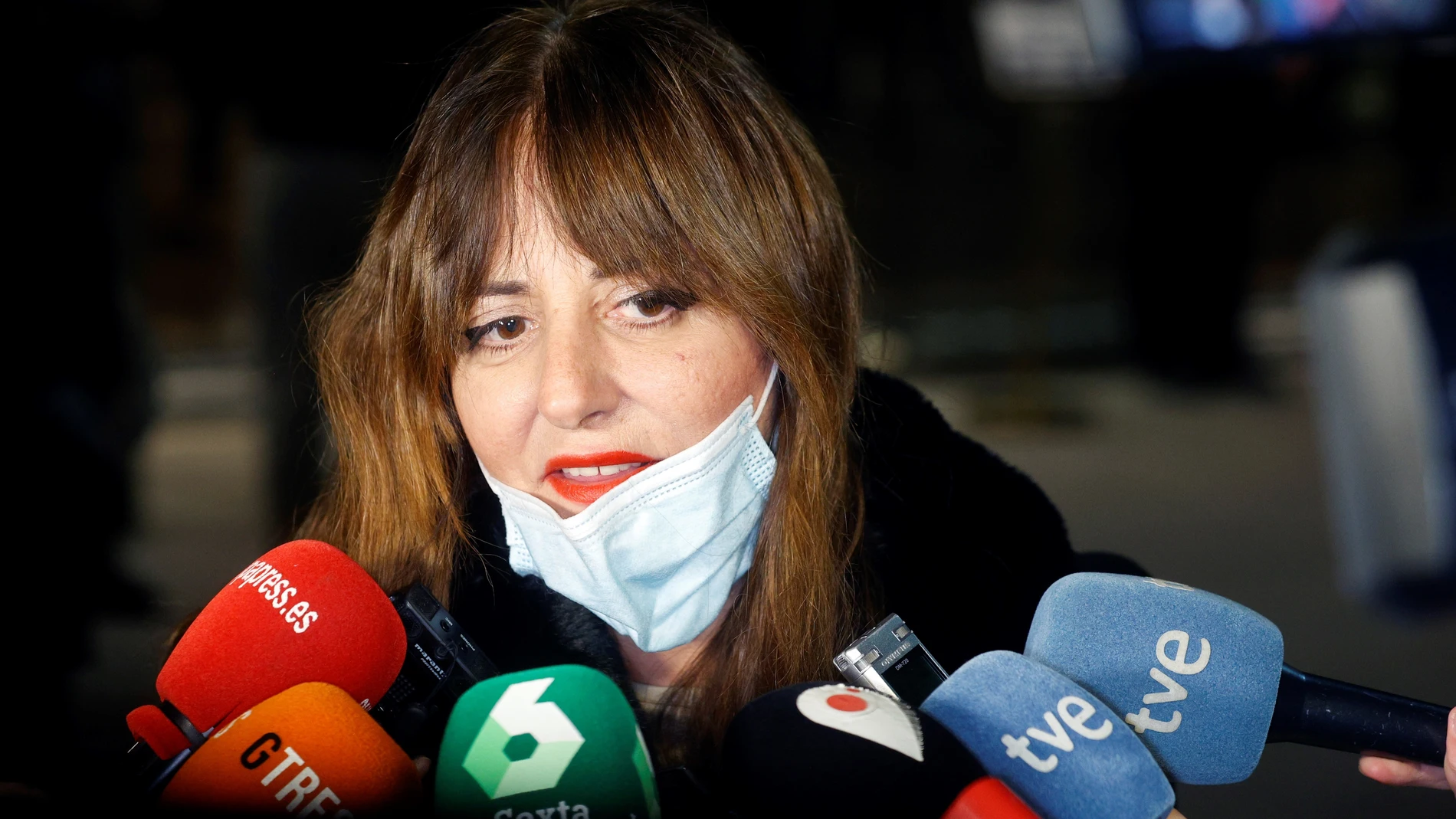La actriz Yolanda Ramos a su llegada este martes al tanatorio San Isidro de Madrid donde es velado el cuerpo de la actriz española Verónica Forqué