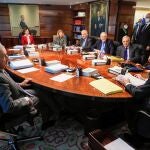 Pleno del Tribunal Constitucional, presidido por Pedro González-Trevijano (dcha.), tras la última renovación de la institución