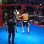 El alcalde de Borba (en Brasil) y un ex concejal en el combate de boxeo para dirimir sus diferencias