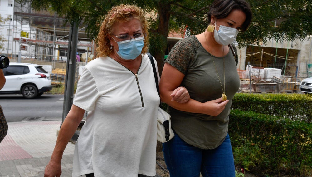 Camila Naranjo el día del funeral de Humberto Janeiro en Ubrique