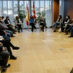 La consejera de Empleo e Industria, Ana Carlota Amigo, se reúne en la sede de la Delegación Territorial de Soria, con representantes de la empresa y del comité de empresa de Ondara