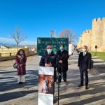 El consejero de Cultura y Turismo, Javier Ortega, junto al alcalde de Ávila, Jesús Manuel Sánchez; el presidente de la Fundación Iberdrola España, Fernando García; y la coordinadora general de Educación del Museo Nacional del Prado, Ana Moreno, inauguran la muestra en Ávila