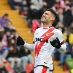 El delantero colombiano del Rayo Vallecano, Radamel Falcao. EFE/ Kiko Huesca