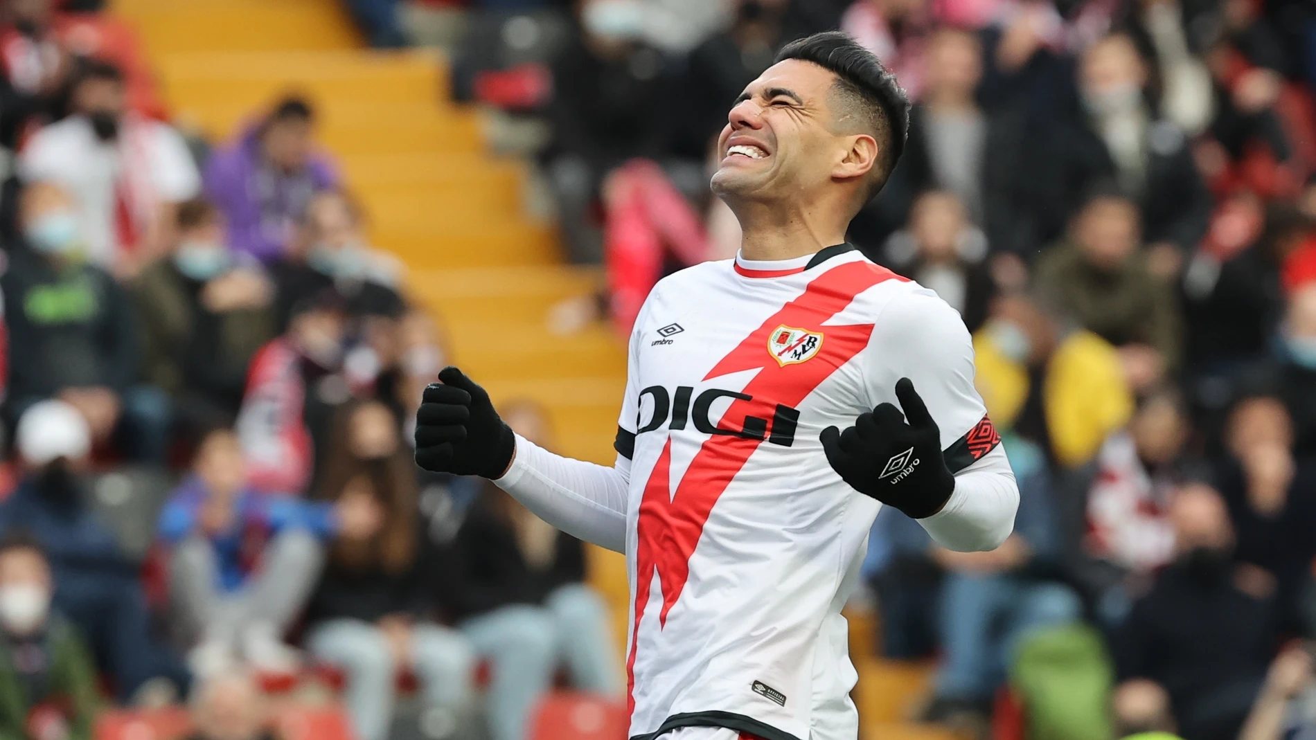 El delantero colombiano del Rayo Vallecano, Radamel Falcao. EFE/ Kiko Huesca