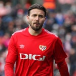 Stole Dimitrievski con el Rayo Vallecano.