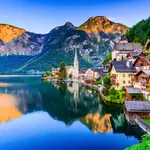Vista de la localidad de Hallstatt.