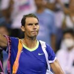 Rafa Nadal, al término de un partido