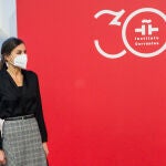 la Reina Letizia en la inauguracion de la Reunion Anula del Instituto Cervantes 20/12/2021 Foto Unanue 20 DICIEMBRE 2021;INSTITUTO CERVANTES;DIRECTORES;ANUAL;LENGUA Unanue / Europa Press 20/12/2021