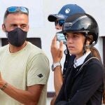 Sira Martínez, junto a su padre, el seleccionador nacional