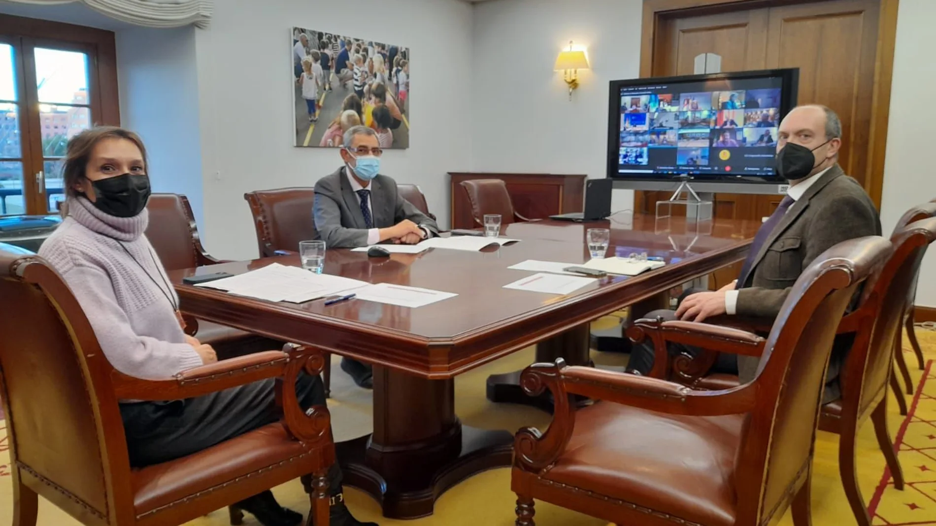 La consejera de Educación, Rocío Lucas, tras la Conferencia Sectorial telemática