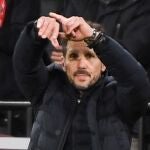 El entrenador del Atlético de Madrid, Diego Pablo Simeone.