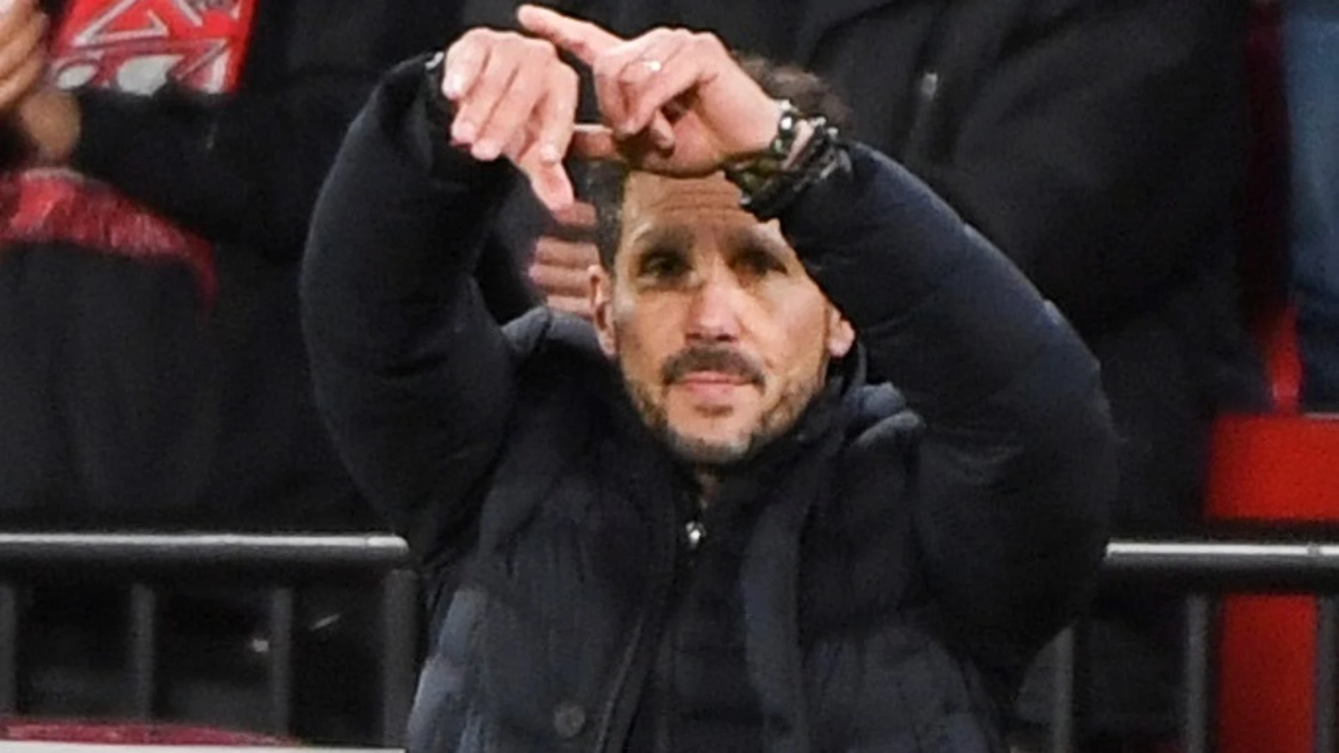 El entrenador del Atlético de Madrid, Diego Pablo Simeone.