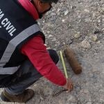 Bomba de aviación destruida por la Guardia Civil en una imagen de archivo