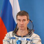 Astronauta de Roscosmos Sergei Krikalev, ingeniero de vuelo de la Expedición 11. Centro de Entrenamiento de Cosmonautas Gagarin