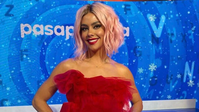 Cristina Pedroche con peluca rosa.